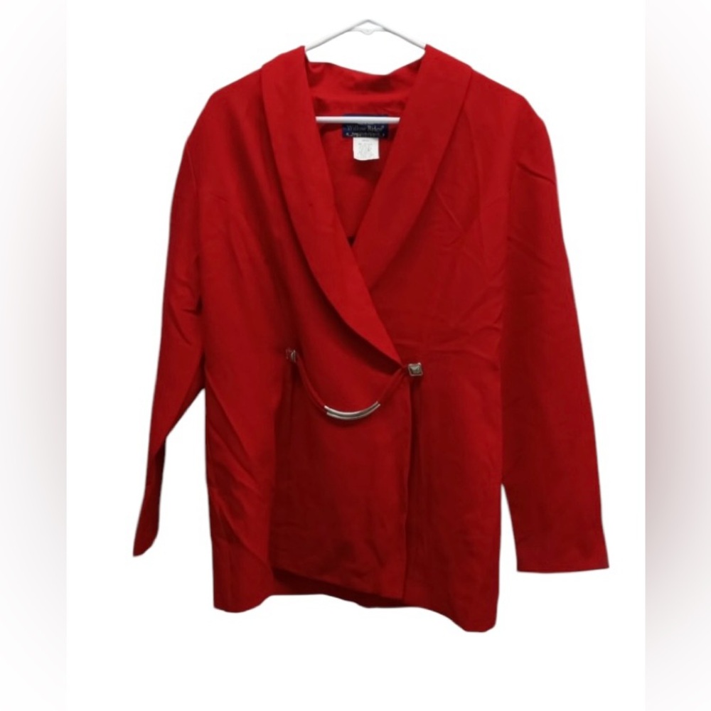 Willow Ridge women’s red blazer top size 14